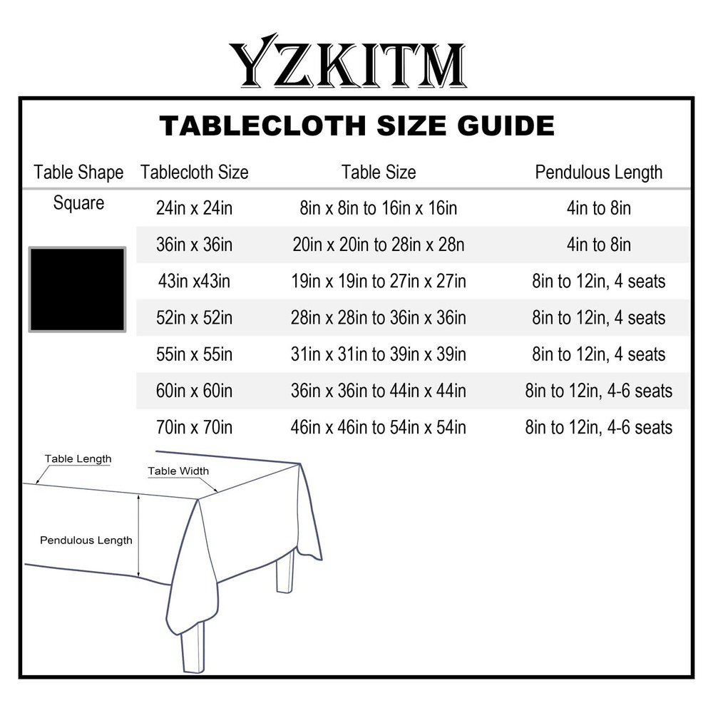 YZKITM Rustic Square Linen Small Tablecloth Washable Wrinkle Resistant Stripe...
