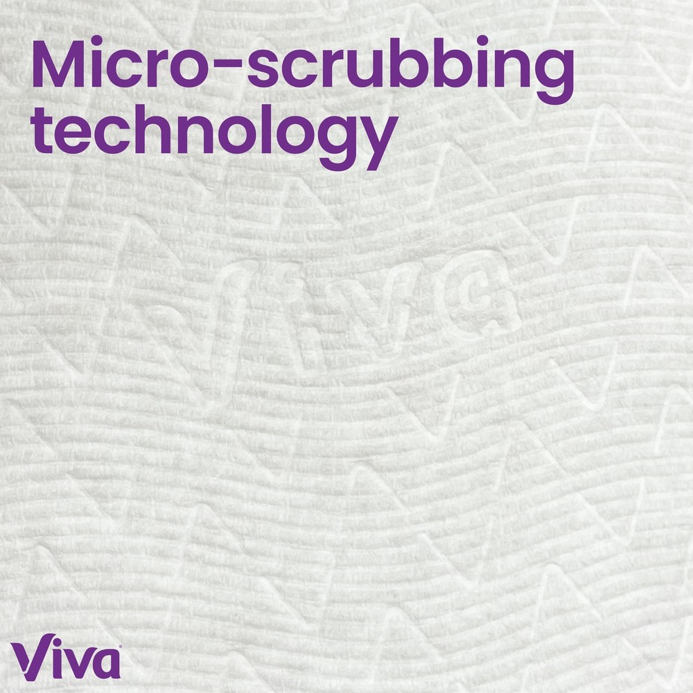Viva Multi-Surface Cloth Paper Towels, 3 Double Rolls, 110 Sheets Per Roll