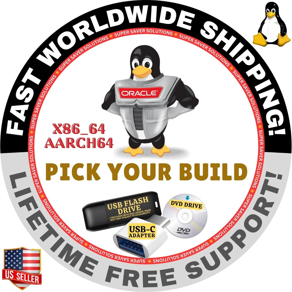 ORACLE LINUX OS, LATEST BUILDS, FULL | BOOT | SOURCE, USB | DVD COMBOS