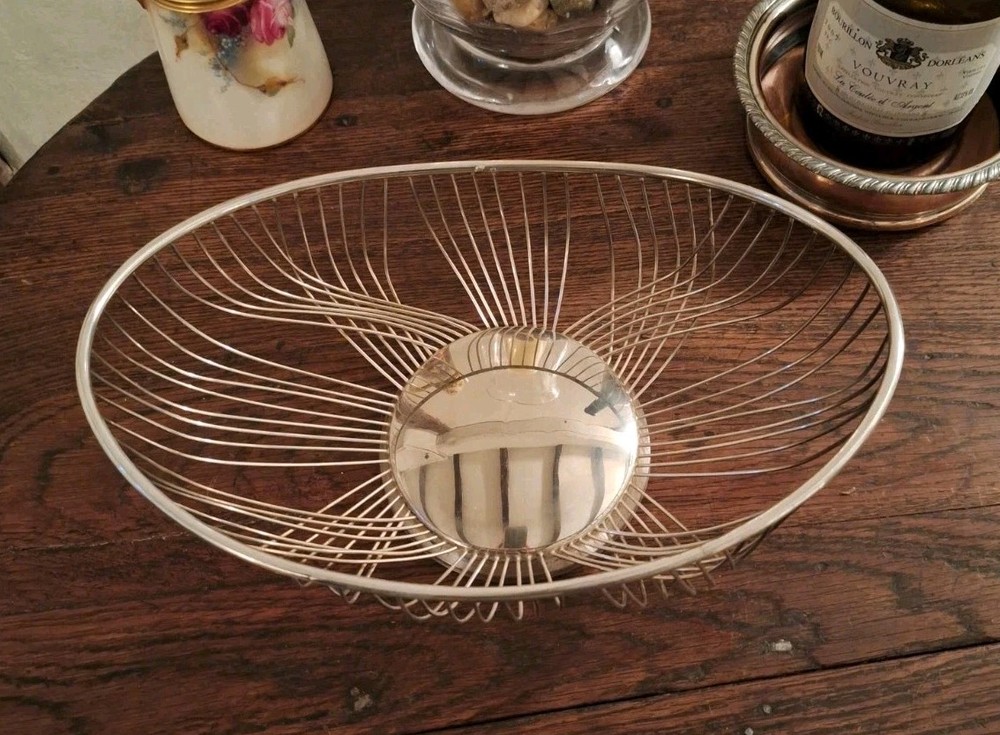 Retro Silver Plated Fruit/Bread Basket by FB Rogers Silver Co