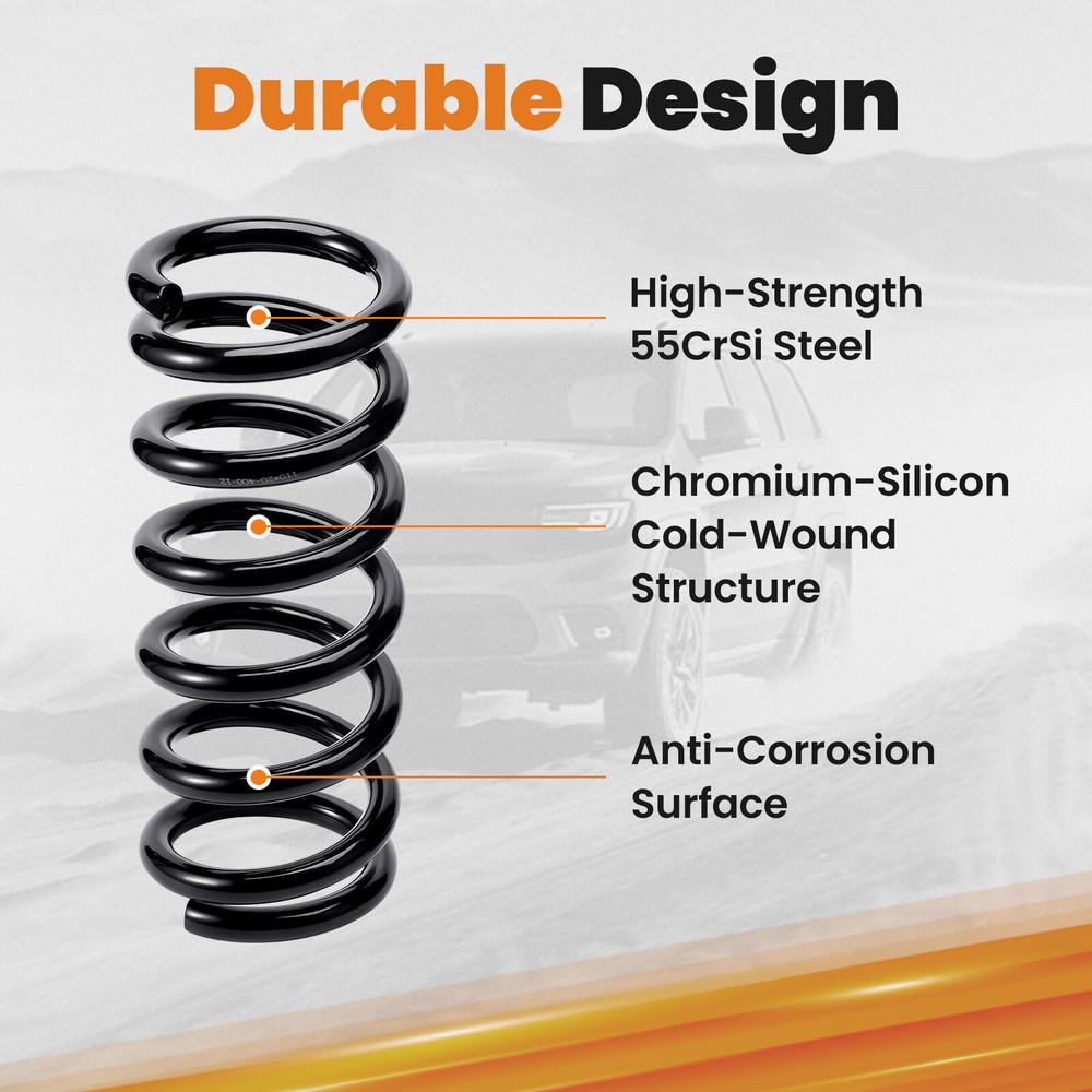 1" Front Drop Coil Springs For Chevy Silverado 1500 Single Cabs 1999-2007