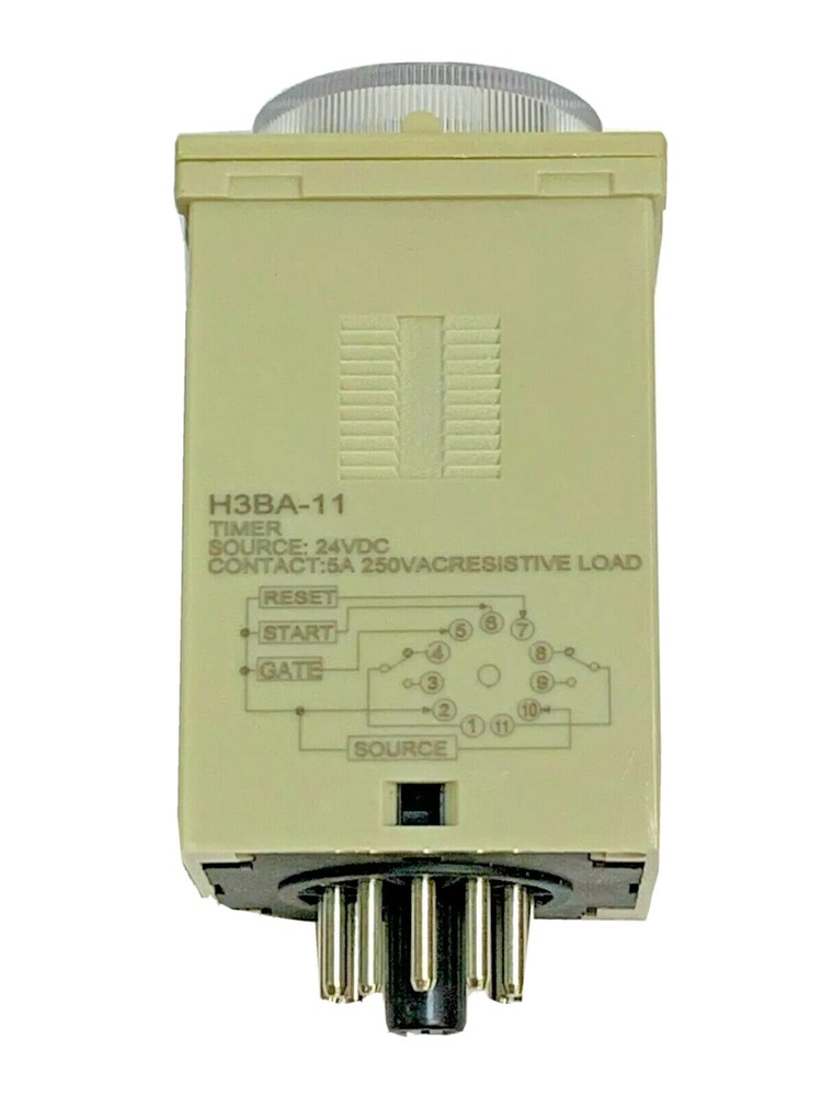 Relay H3BA-11 Multifunction Timer Solid State 24VDC 250VAC 5A New with Socket