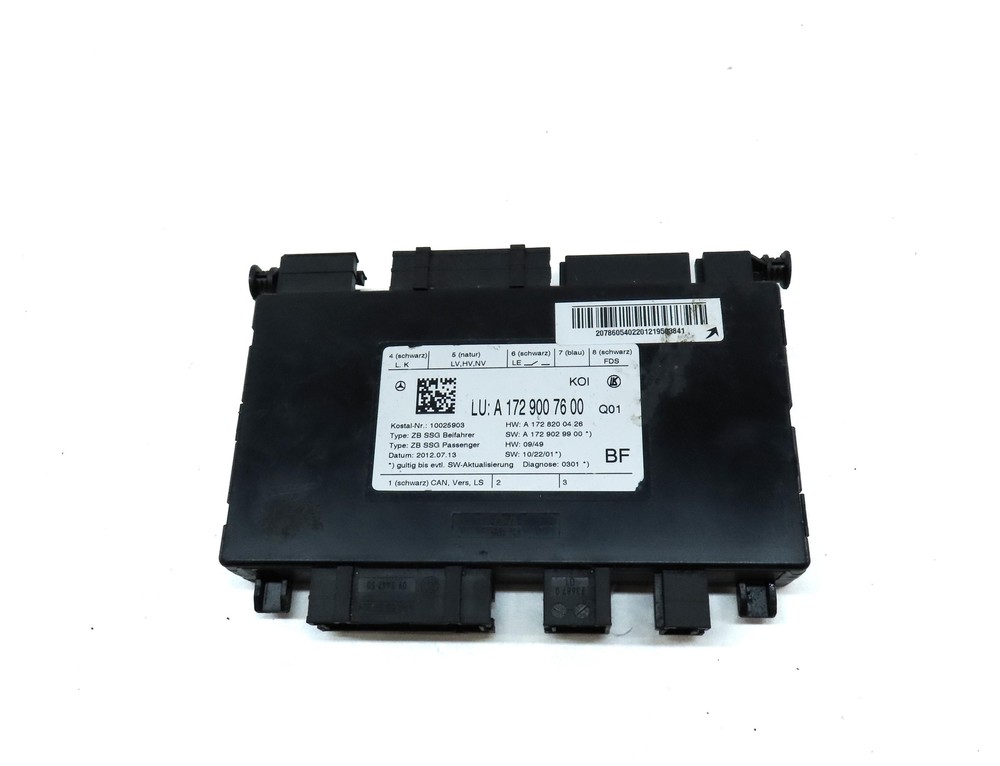 2013 MERCEDES E-CLASS COUPE (W207) FRONT RIGHT PASSENGER SEAT CONTROL MODULE
