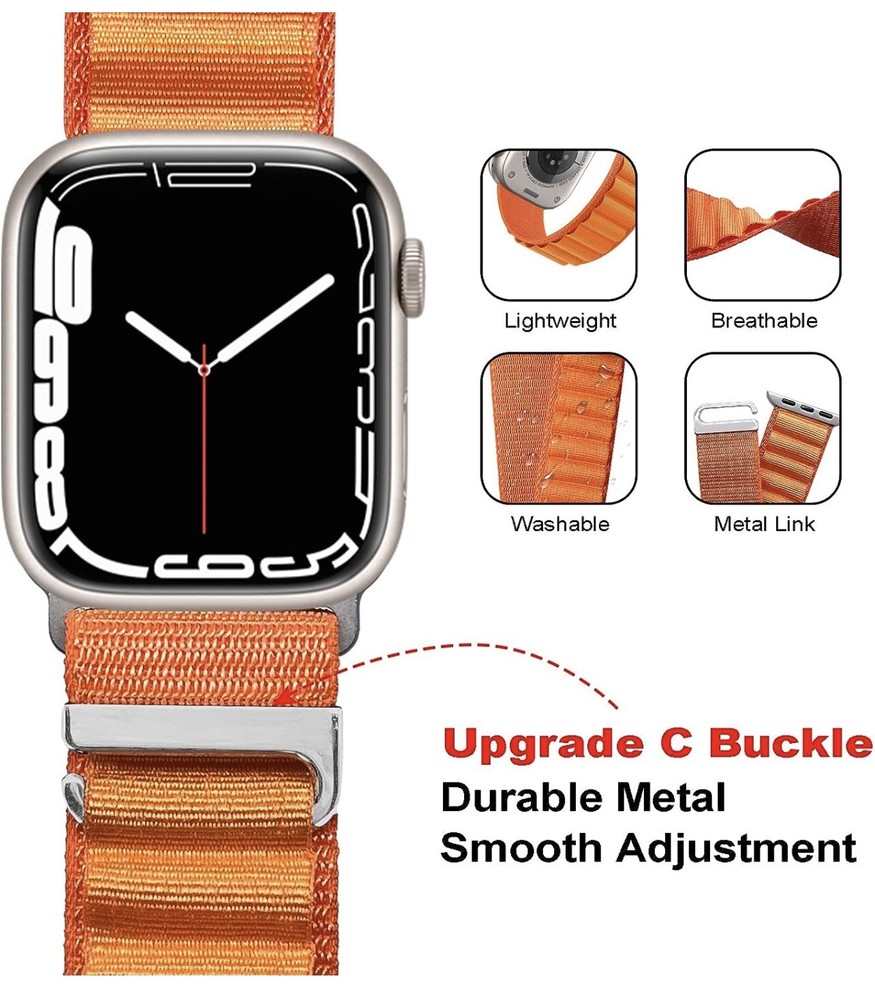 4 Pack Alpine Loop and Trail Loop Compatible with Apple Watch Band