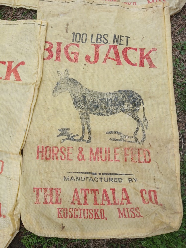VINTAGE BIG JACK FEED SACK
