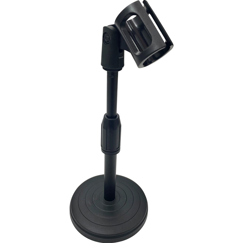 Desktop Microphone Lifting Stand Adjustable Lift Non-slip Mini Round Base