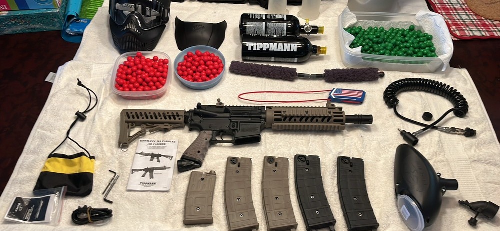 tippmann paintball gun package