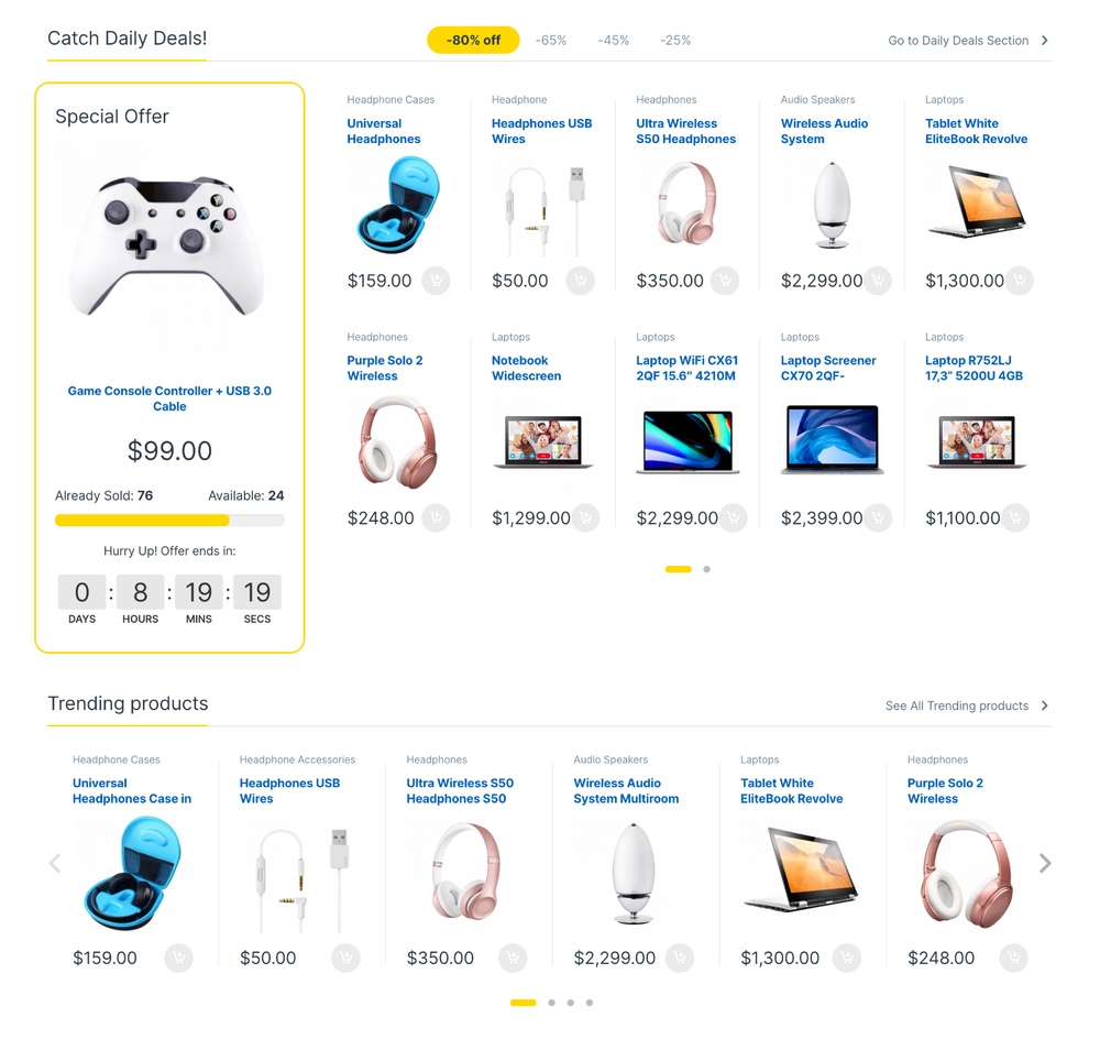 Electronic Mart Website Design with Free 5GB VPS Web Hosting