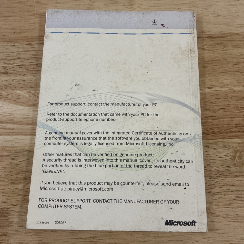 Getting Started Microsoft Windows 98 Manual & Product Key