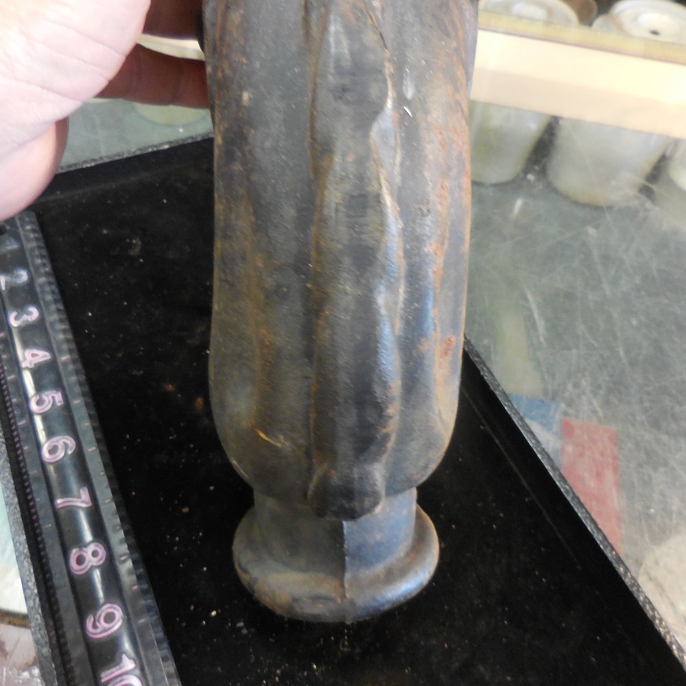 Vintage Cast Iron Horse Head Hitching Post Top With Ring