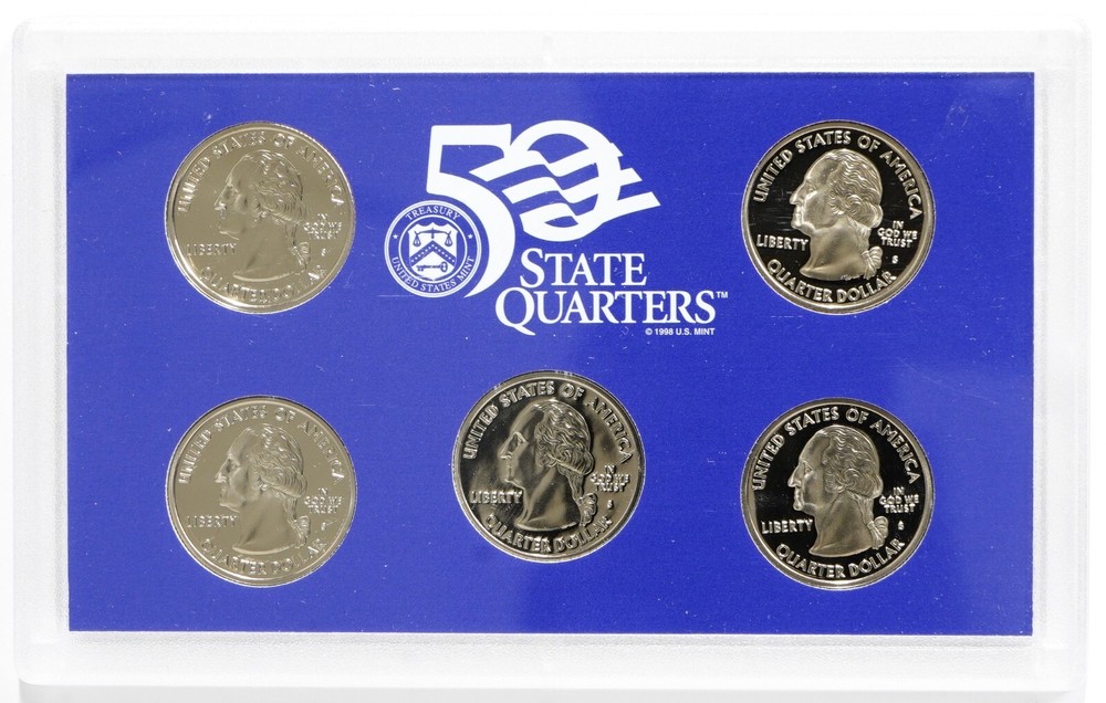 2001 State Quarter Proof Set w/ Box & COA
