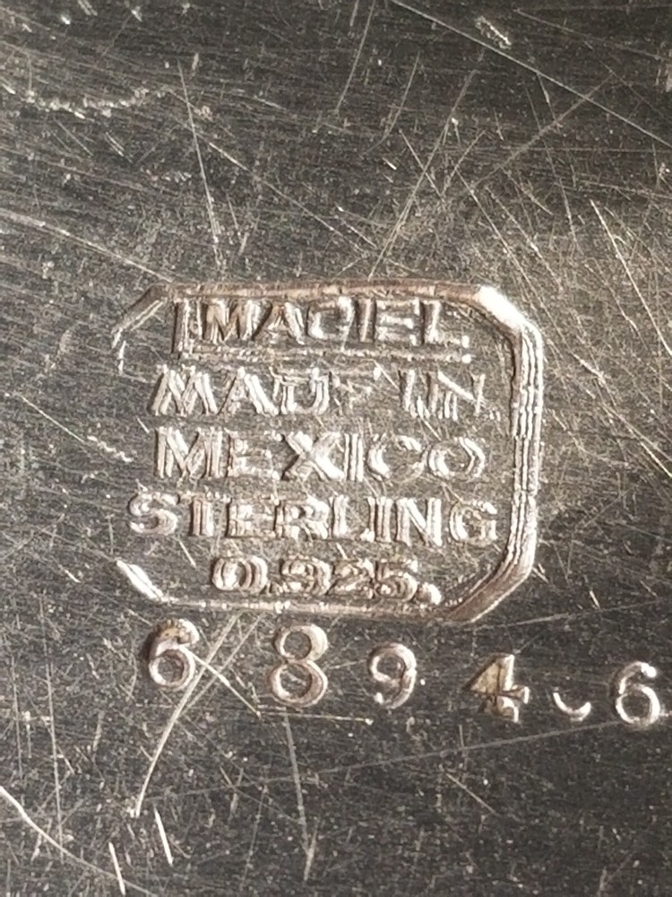 Maciel Mexico Oval Solid Sterling Silver 925 Tray 8.5" x 6.5" 211.8g