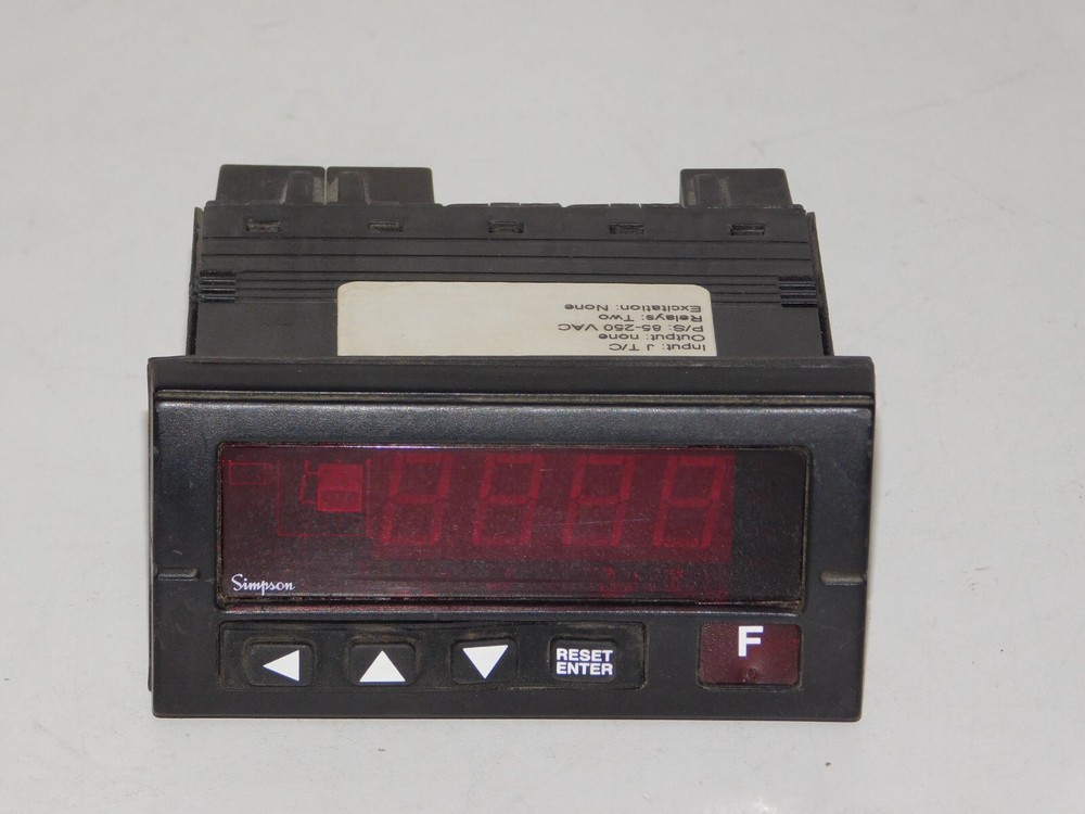 Simpson H340491020 Hawk 3 Digital Temperature Controller 4 Digit LED Panel Meter