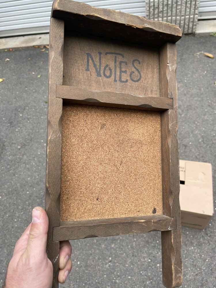 Wooden Pegboard For Notes Houseware
