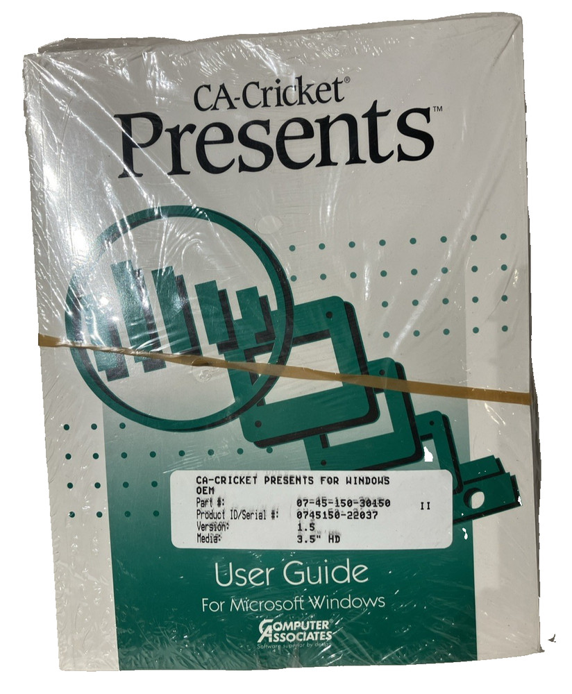 Vintage Computer Associates Software for Windows Presents Presentations 3.5"