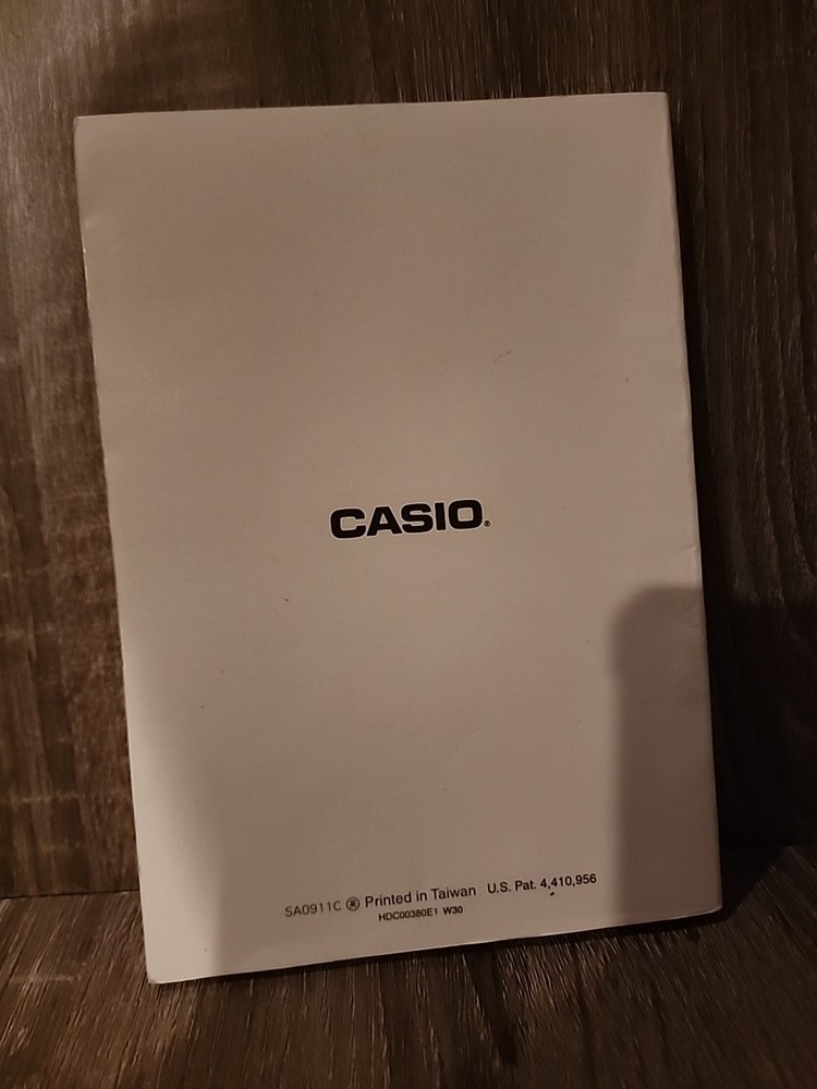 Casio Graphic Scientific fx-6300G Owner's Manual
