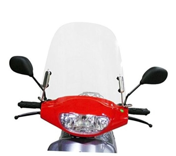 Scooter Windshield 3 millimeters Clear Plastic Acrylic comes with mounting