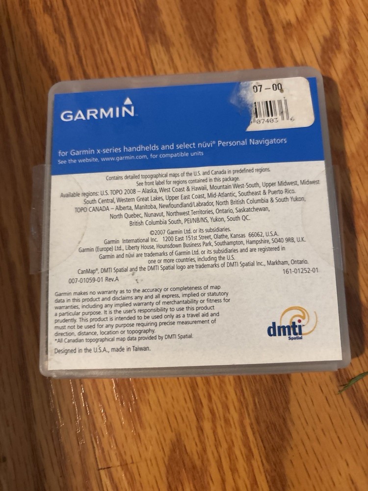 Garmin TOPO US 2008 Upper East Coast MicroSD GPS Map Card SD Adapter
