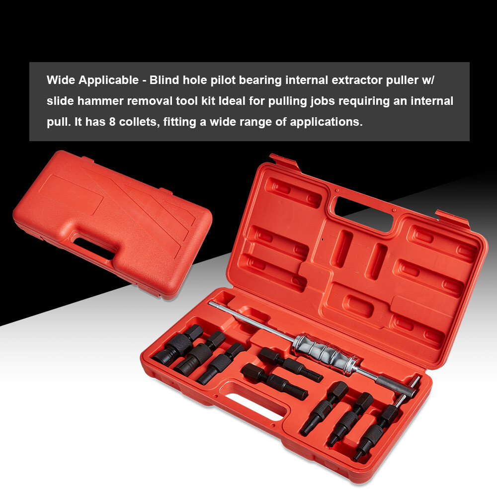 9pc 8-32mm Blind Hole Inner Bearing Puller Set Remover Slide Hammer Internal Kit
