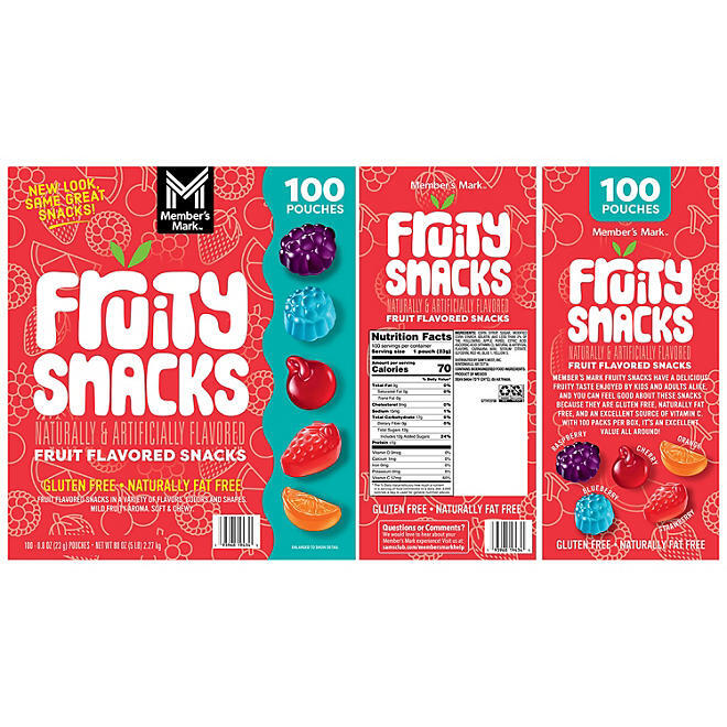 Member's Mark Fruity Snacks (80 oz., 100 ct.)