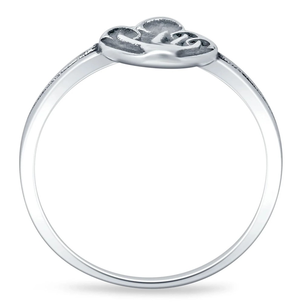 Mushroom Oxidized Ring 925 Sterling Silver 11.2mm