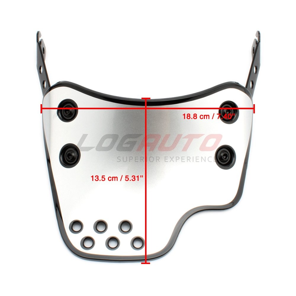 For Ducati Scrambler 15-20 Windshield Windscreen with Bracket Wind Screen Silver