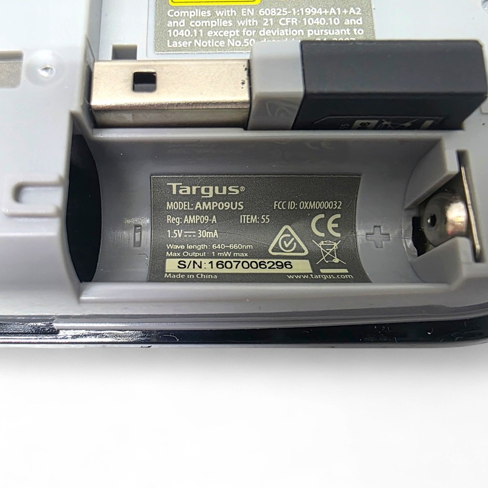 Targus AMP09US Wireless Presenter Laser Pointer with USB Dongle Receiver