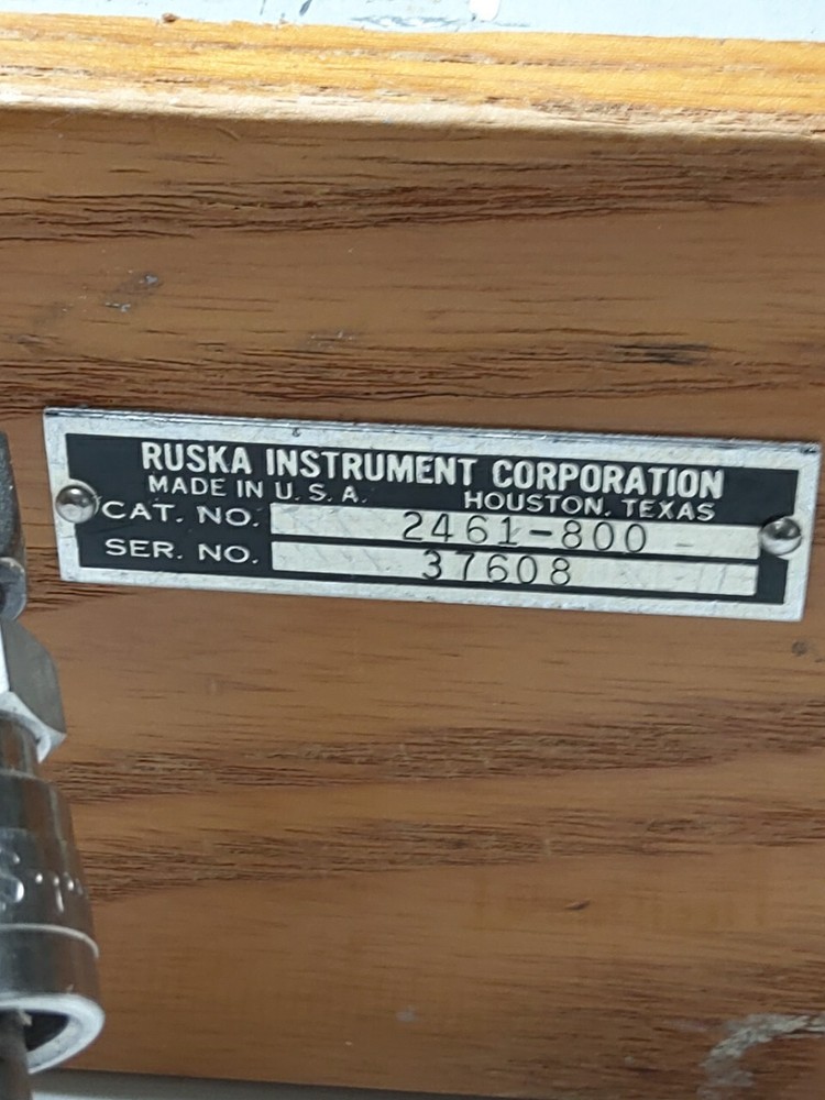 RUSKA PRESSURE CONTROL 2461-800 (USED NOT TESTED)