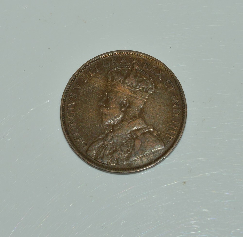 CANADA GEORGE V 1913 ONE CENT BRONZE Coin