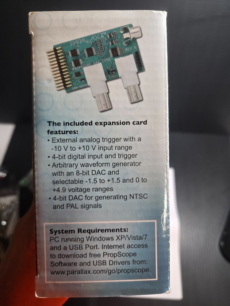 Parallax USB Oscilloscope #32220 **LOT C** (PC)