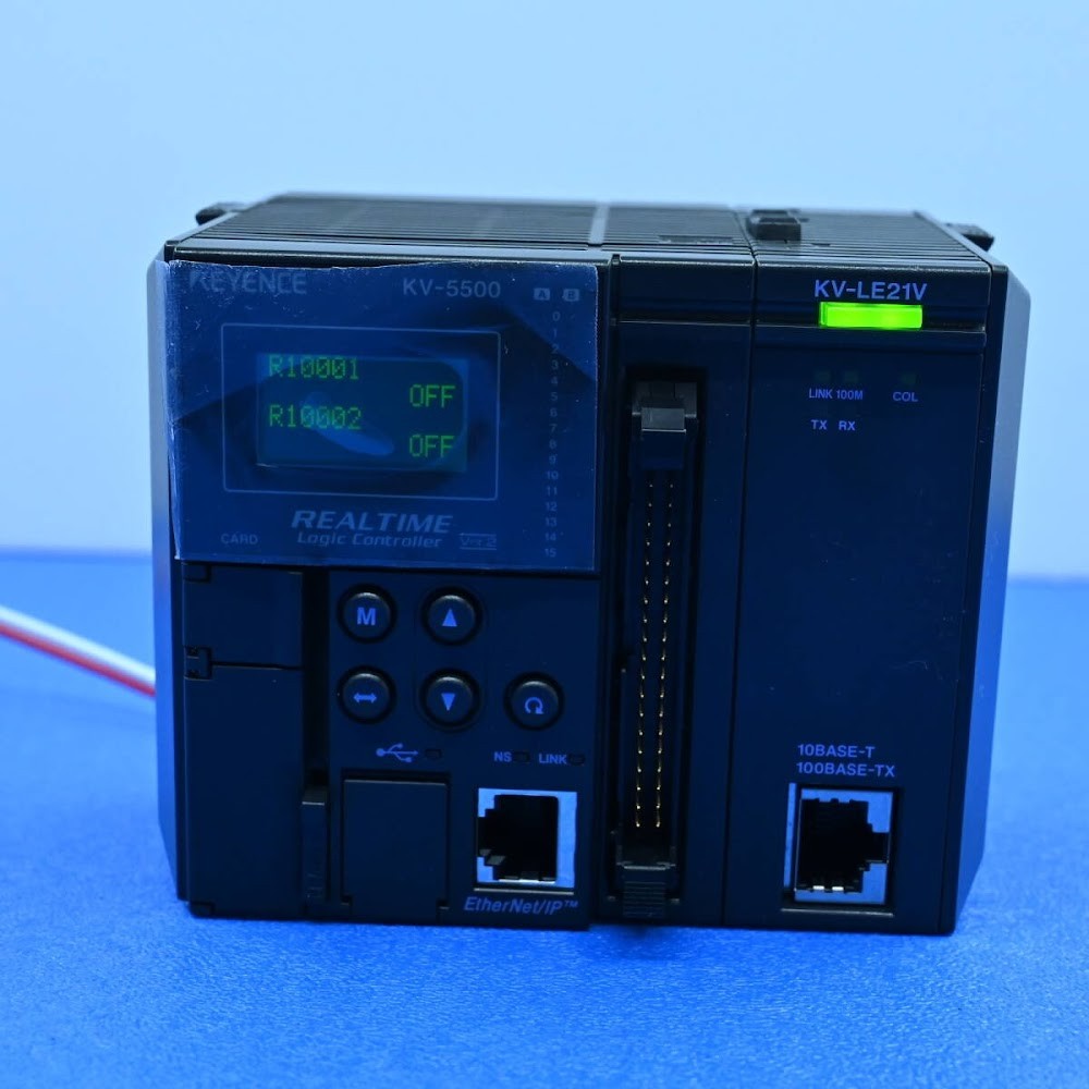 KEYENCE KV-LE21V PLC Expansion Module Operation Guaranteed USED