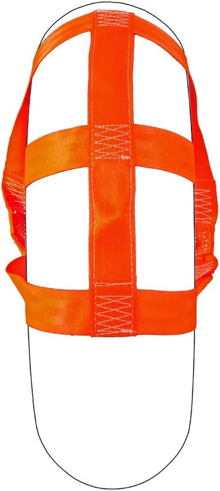 Universal Motorcycle Rear Wheel Tie down Strap in Orange