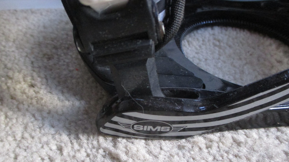 Sims Black/Gray Snowboard Bindings Size M/L