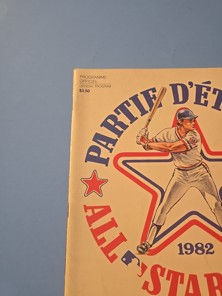 1982 MLB All Star Game OFFICIAL PROGRAM NEAR MINT Condition w/Inserts