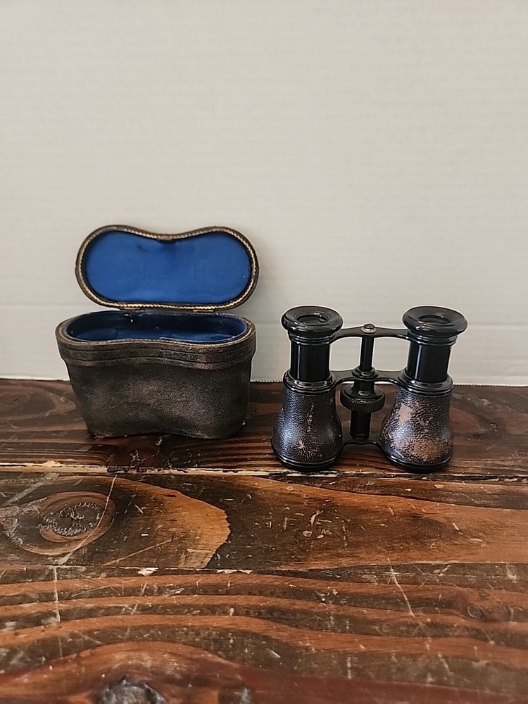 Fleurigny Paris Vintage Opera Glasses Binoculars w/Case