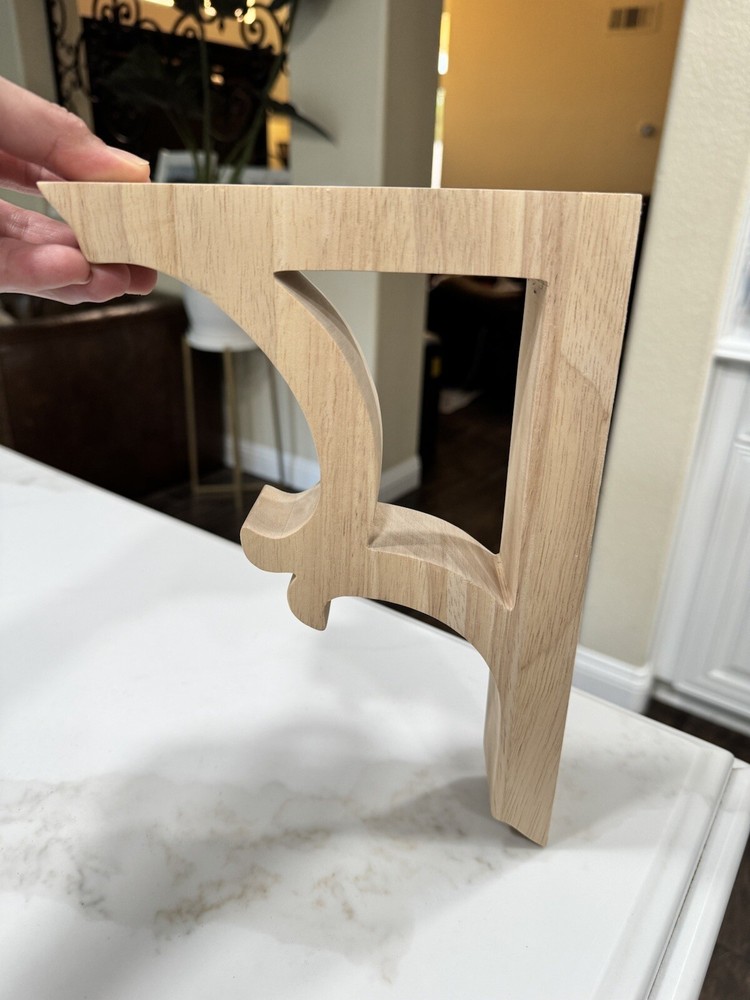 2 Solid Wood Bar Brackets Corbels