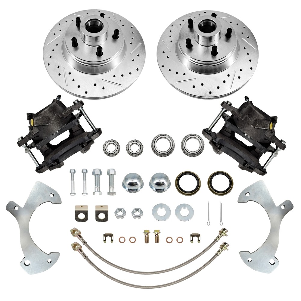 For 57-64 Ford full size front disc brake conversion calipers black