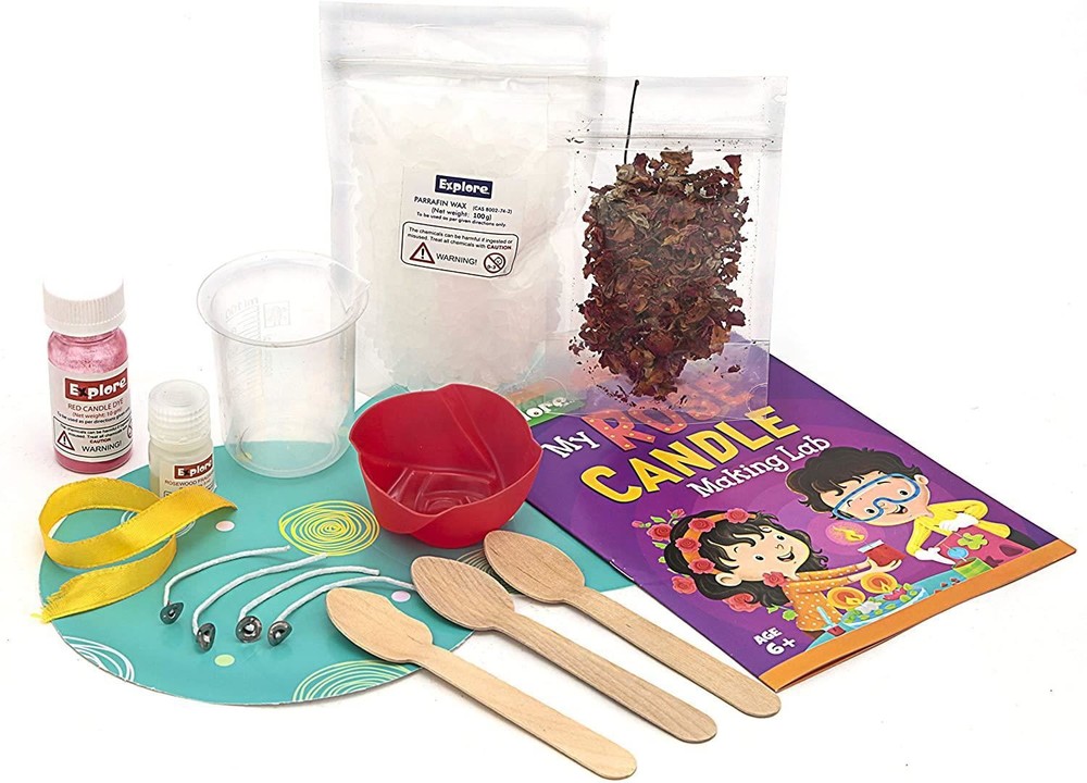 Explore STEM Learner My Rose Candle Making Lab DIY Kit