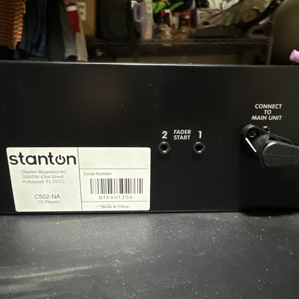 Stanton C.502 Digital Controller For Dual CD Player Rack Mount Panel Only-Works