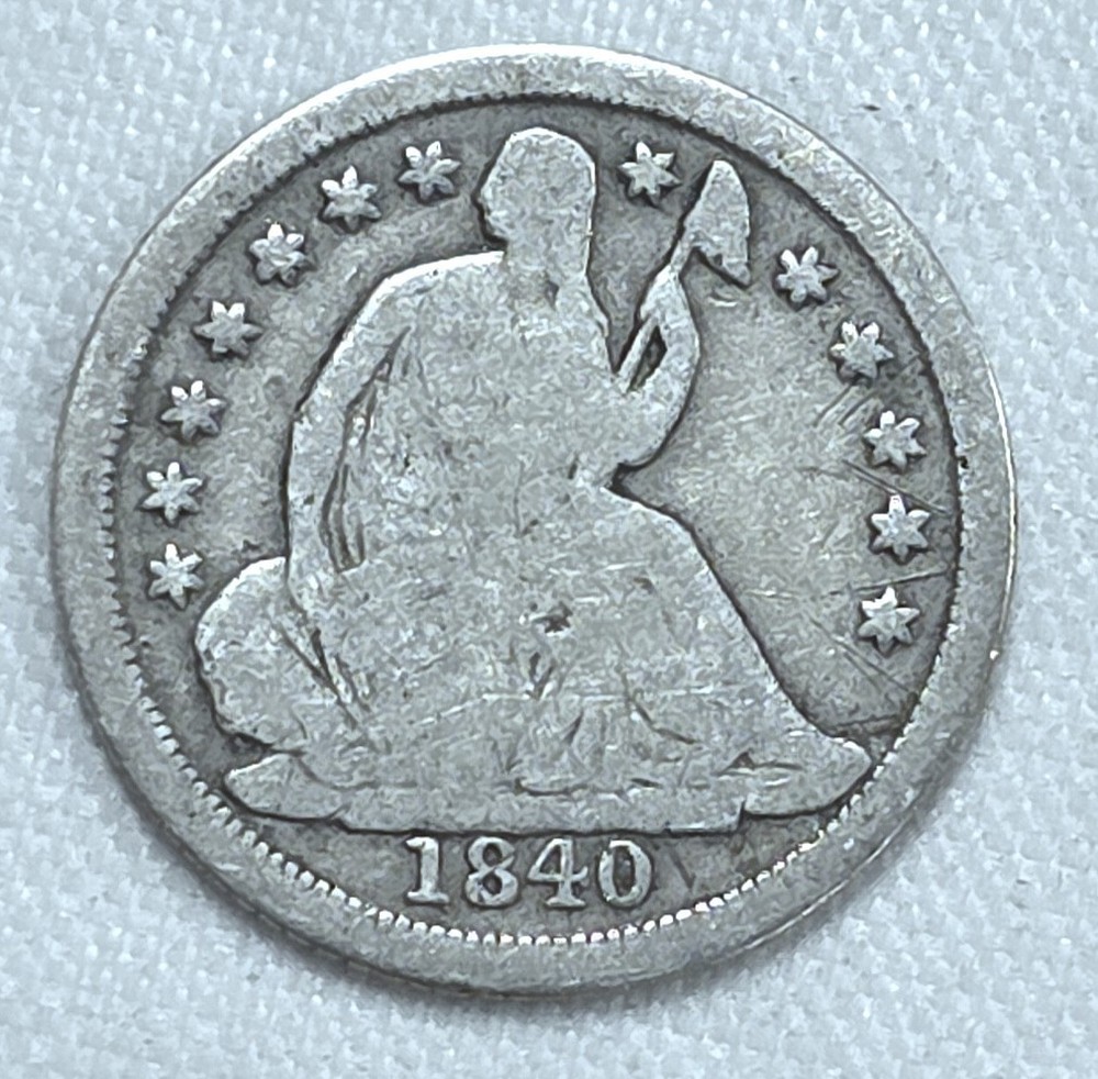 1840-O No Drapery Liberty Seated Half Dime