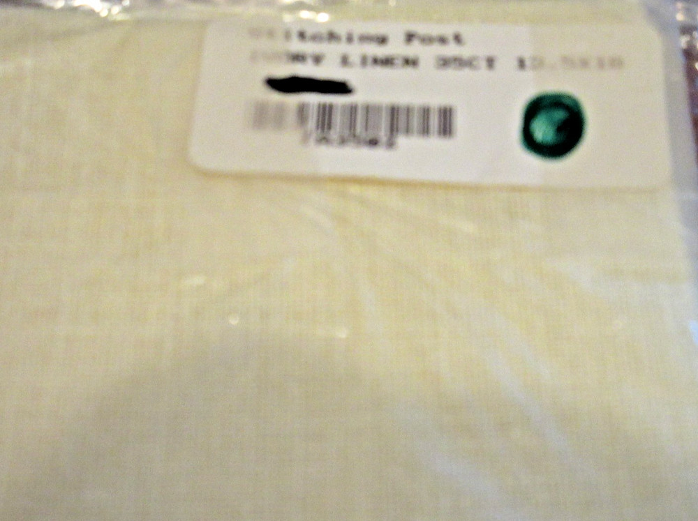35 ct IVORY Linen 18 x 13.5"