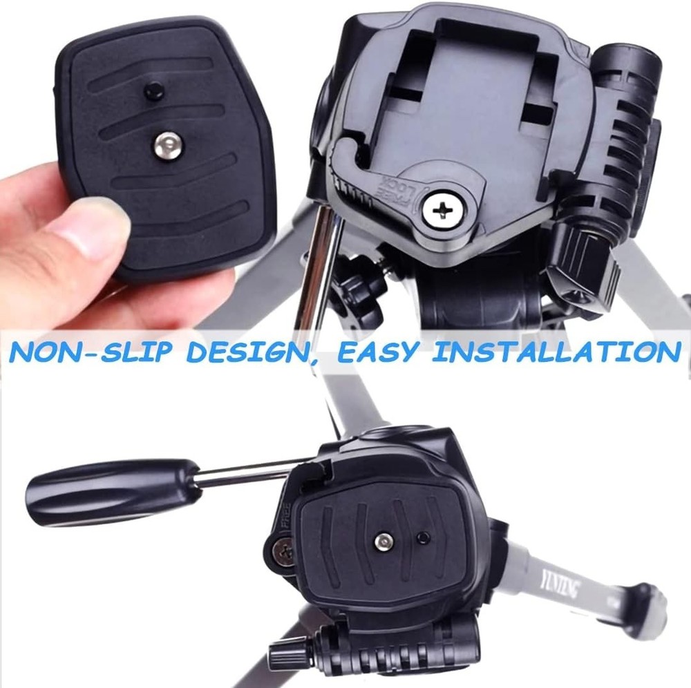 2 Pack 41mm and 43mm Tripod Quick Release Plate Camera Mounting Adapter, 2 Sizes