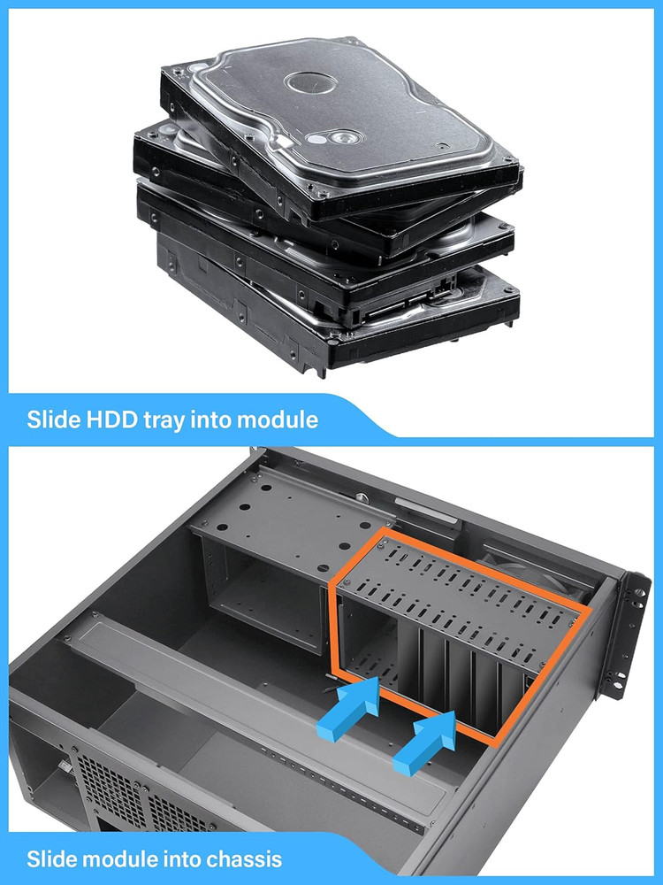 4U Server Chassis Rackmount Case | 7 3.5" Bays, 2 5.25" Devices| ATX, CEB Compat
