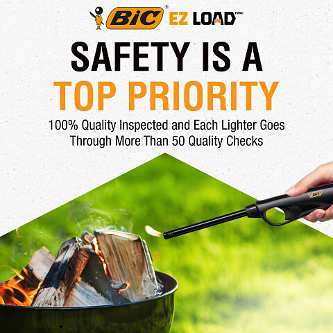 BIC EZ LOAD Lighter, Reloadable Multi Purpose Lighter, 2-Pack (Colors May Vary)