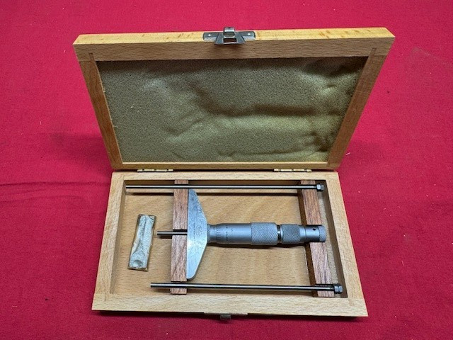 Helios 0-3" Depth Micrometer  Vintage - Never Used!