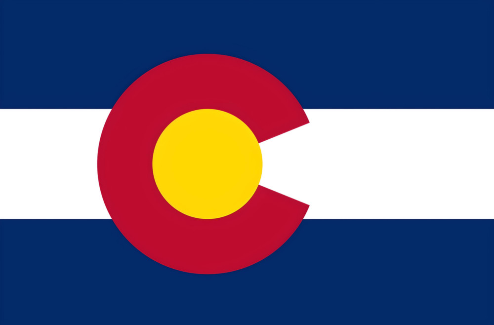 COLORADO STATE FLAG STICKER 4x2.5
