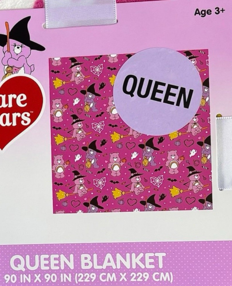 Care Bear Queen size halloween blanket