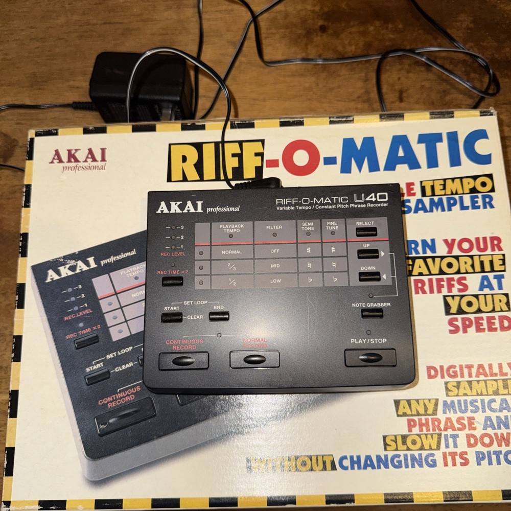 AKAI Riff-O-Matic U40 Phrase Recorder Sampler MPC Timestretch