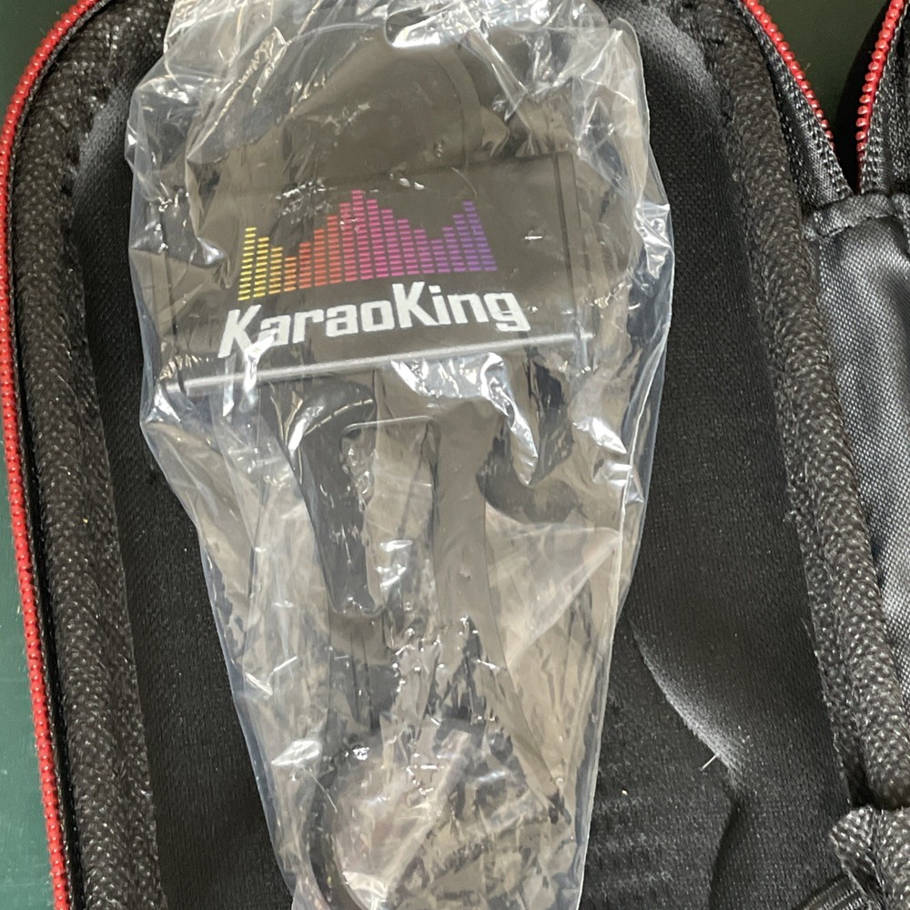 Karaoking Wireless Karaoke Microphone, User Guide, Cable, Disco Ball Light WORKS