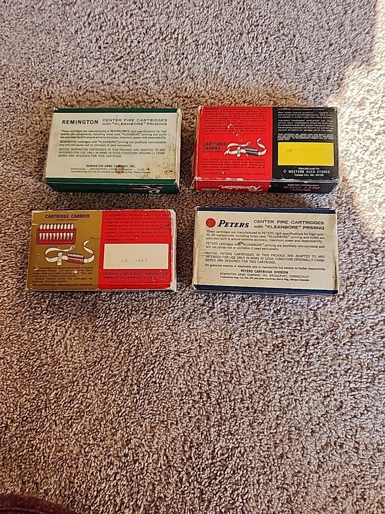 Vintage Empty Ammo Boxes 30-06 Springfield And 303 British